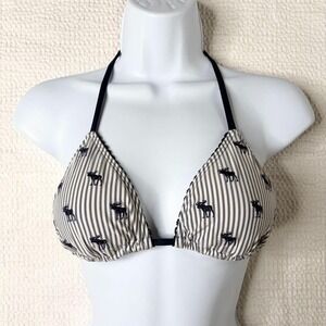 Abercrombie & Fitch moose graphic triangle bikini top